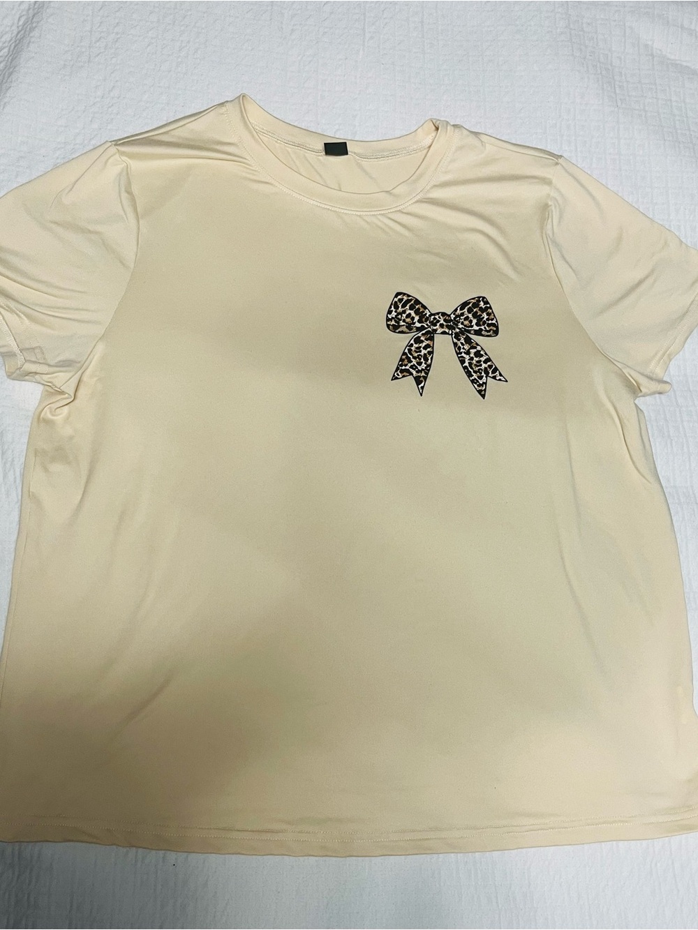 SHEIN Women’s XL Coquette Leopard Bow 2 Piece Casual Lounge Set - Picture 9 of 10